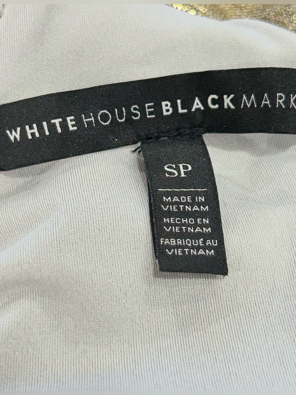 White House Black Market Metallic Gold Halter Dress - Picture 7 of 11